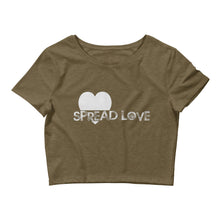 Load image into Gallery viewer, Spread Love Women’s Crop Tee
